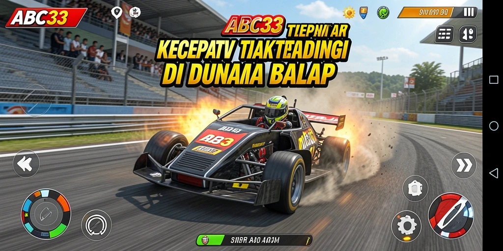 Tampilan gameplay Racing yang mendebarkan dalam ABC33.
