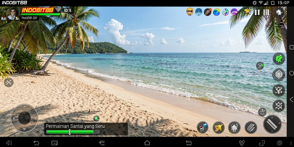 Screenshot gameplay INDOBIT88 menampilkan keseruan permainan Casual yang penuh warna.