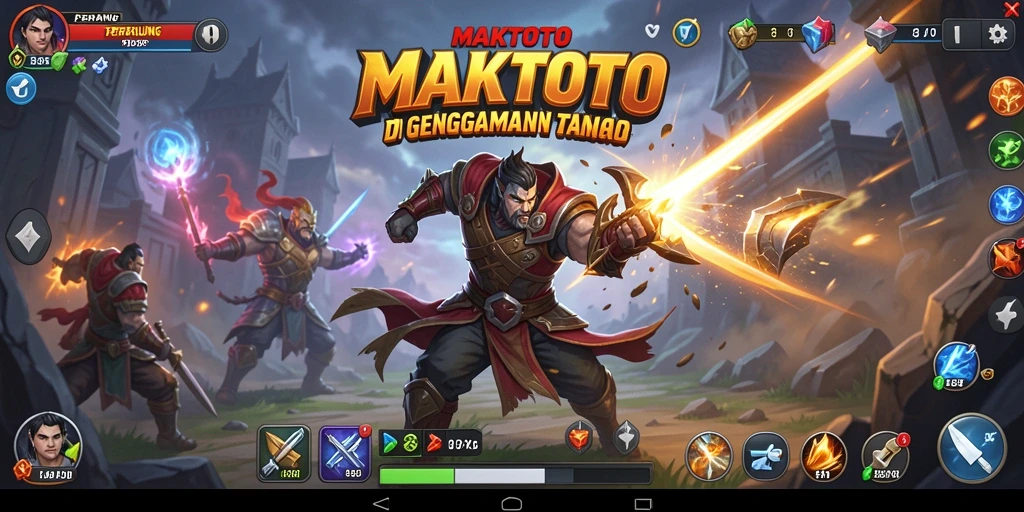 Tampilan gameplay utama MAKTOTO yang seru dan mendebarkan.