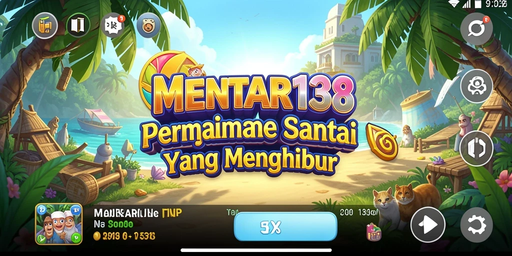 Screenshot utama MENTARI138 yang menampilkan gameplay santai dan menarik.