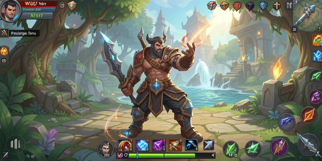 Tangkapan layar utama WG87 menunjukkan aksi pertarungan mendebarkan dalam dunia ARPG.